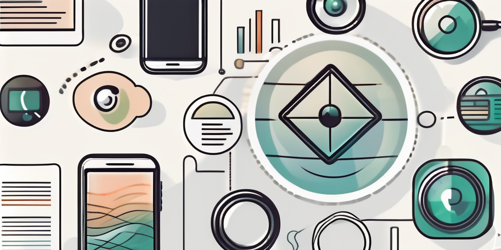 A smartphone with various app icons