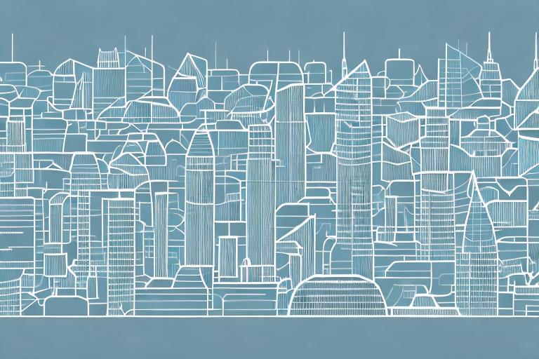 A digital cityscape