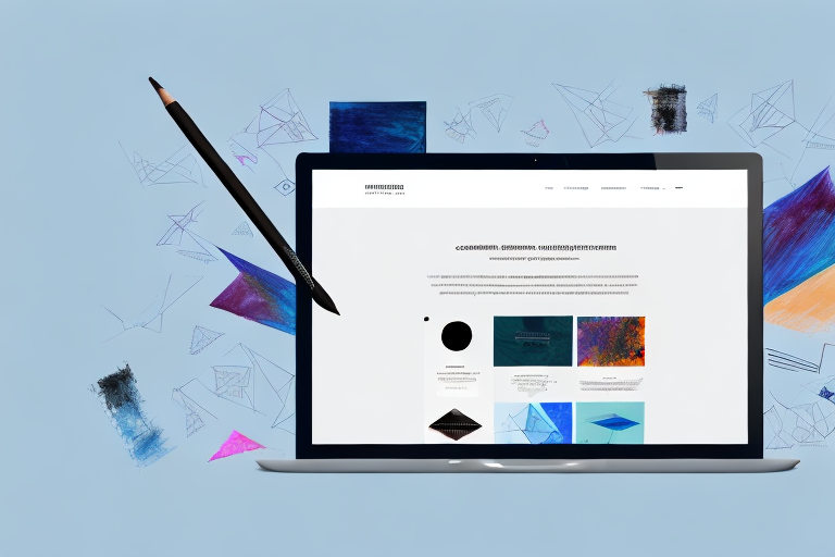 A computer screen showcasing a beautifully designed and aesthetically pleasing homepage layout