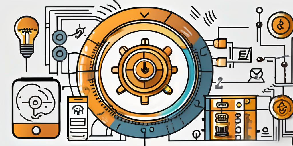 A smartphone with various app icons on the screen