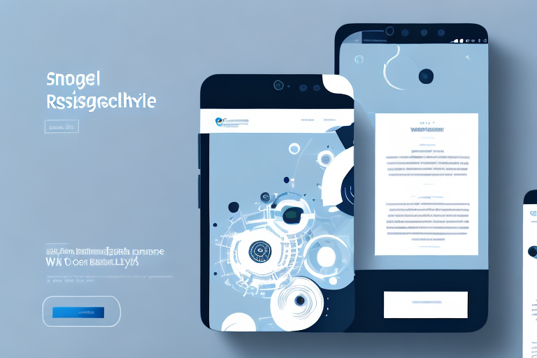 A smartphone displaying a perfectly scaled and arranged wordpress website