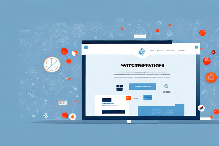 A computer screen displaying a half-completed website design