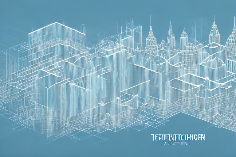 A digital landscape symbolizing the internet