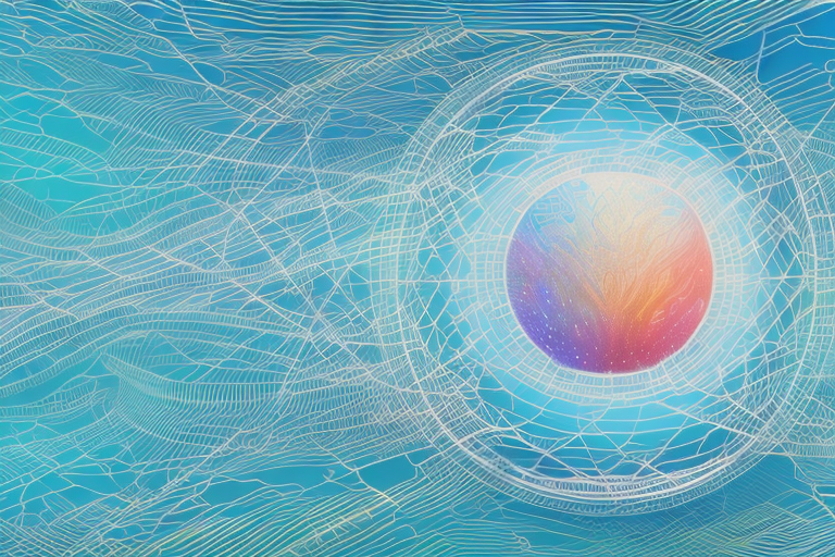 A digital landscape symbolizing the internet