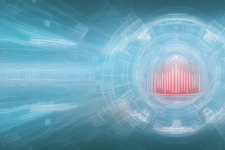 A digital landscape symbolizing the internet