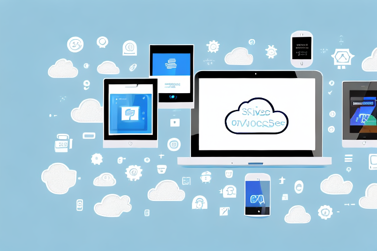 Various digital devices like a laptop