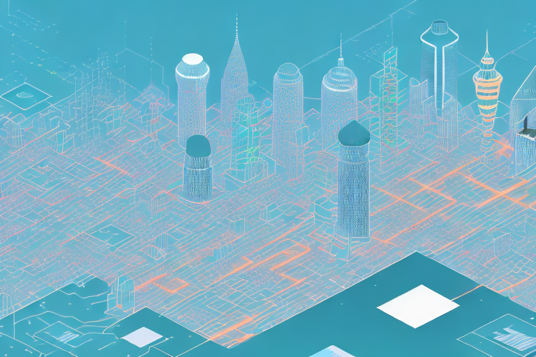 A digital cityscape