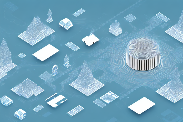 A digital landscape representing the town of toppenstedt