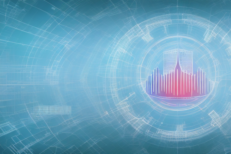 A digital landscape representing the internet