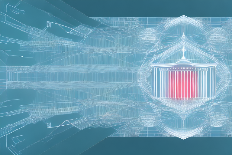 A digital landscape representing the internet