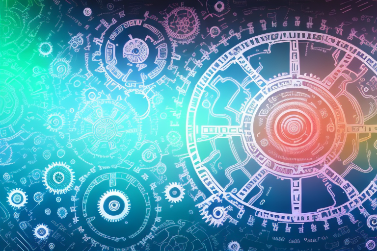 A vibrant digital landscape representing the internet