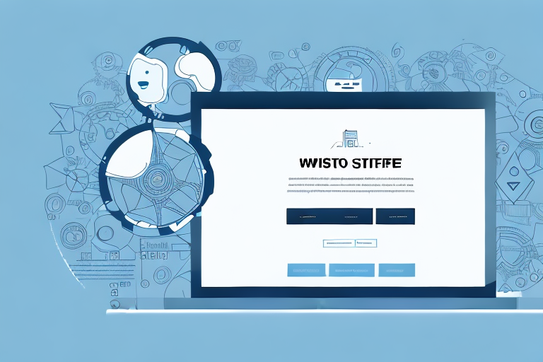A computer screen showing a basic website layout