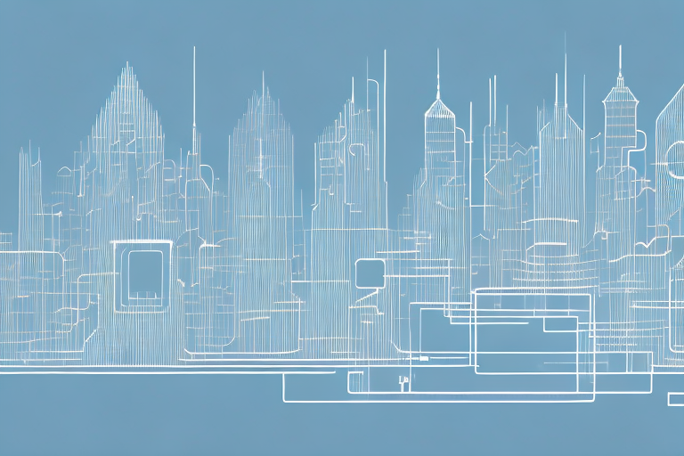 A digital cityscape