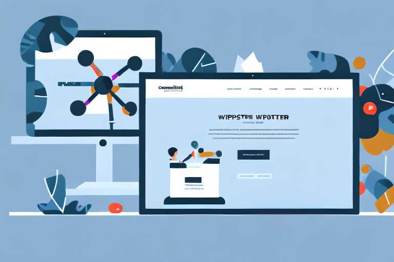 A computer screen displaying a website being constructed on the squarespace platform