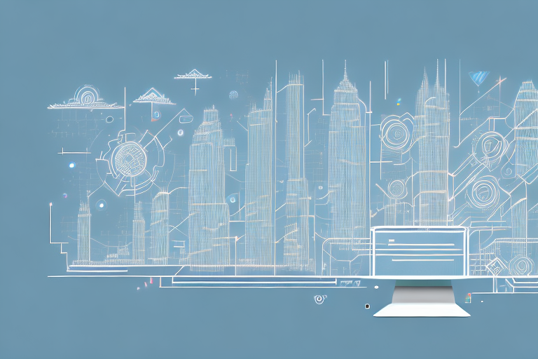 A digital cityscape representing themar