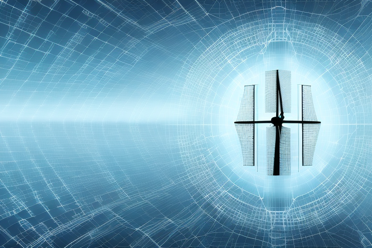 A digital landscape representing the internet