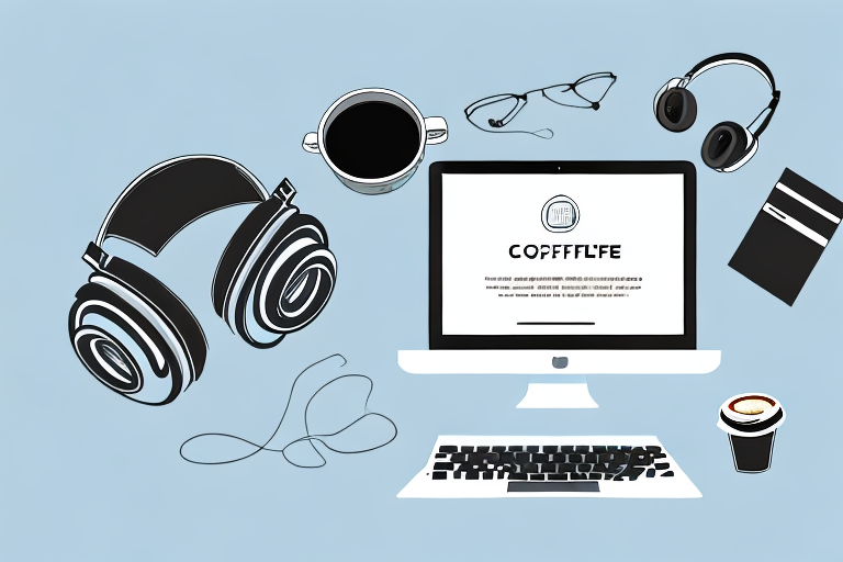 A workspace with a laptop