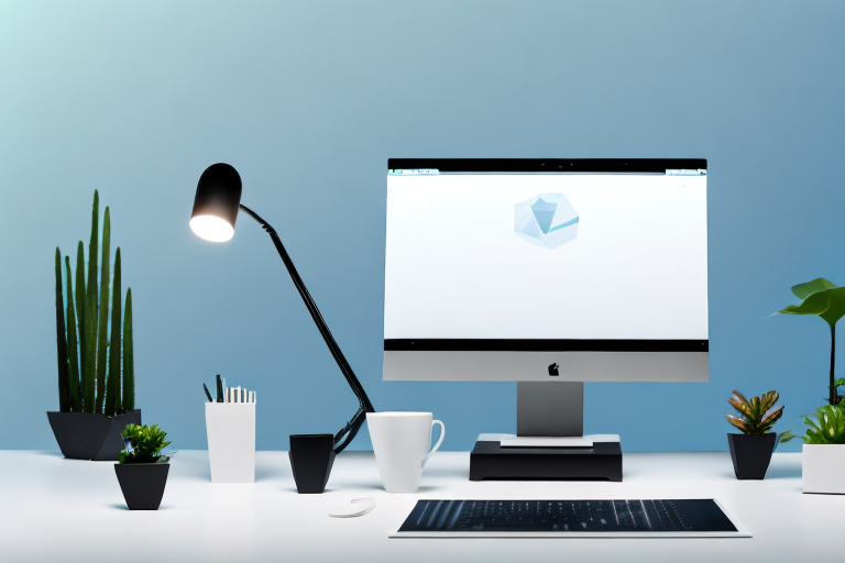 A modern and sleek desktop computer with multiple coding windows open