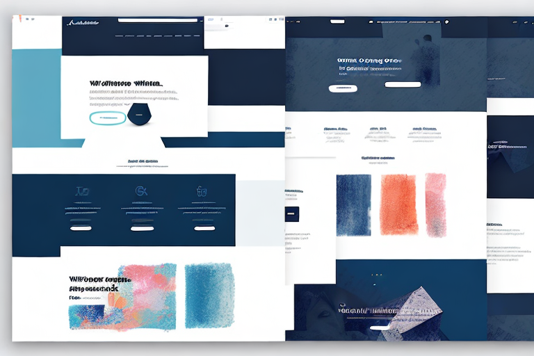 A collection of diverse website templates with different layouts and color schemes