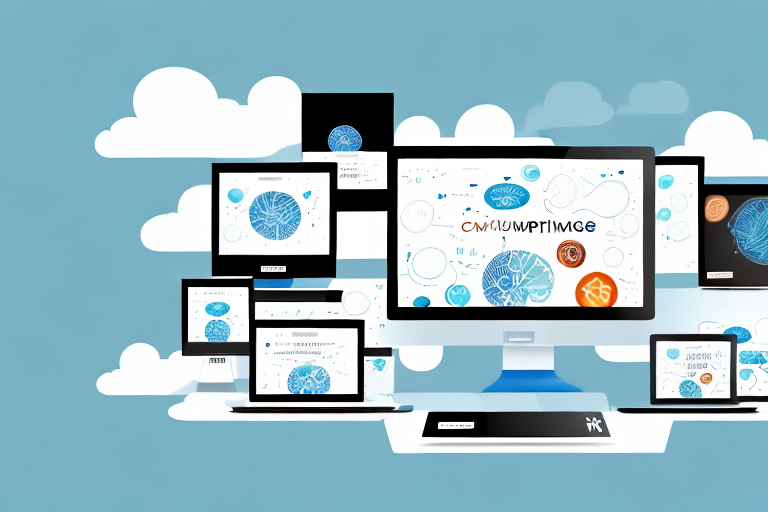 Various computer screens displaying different styles of homepages