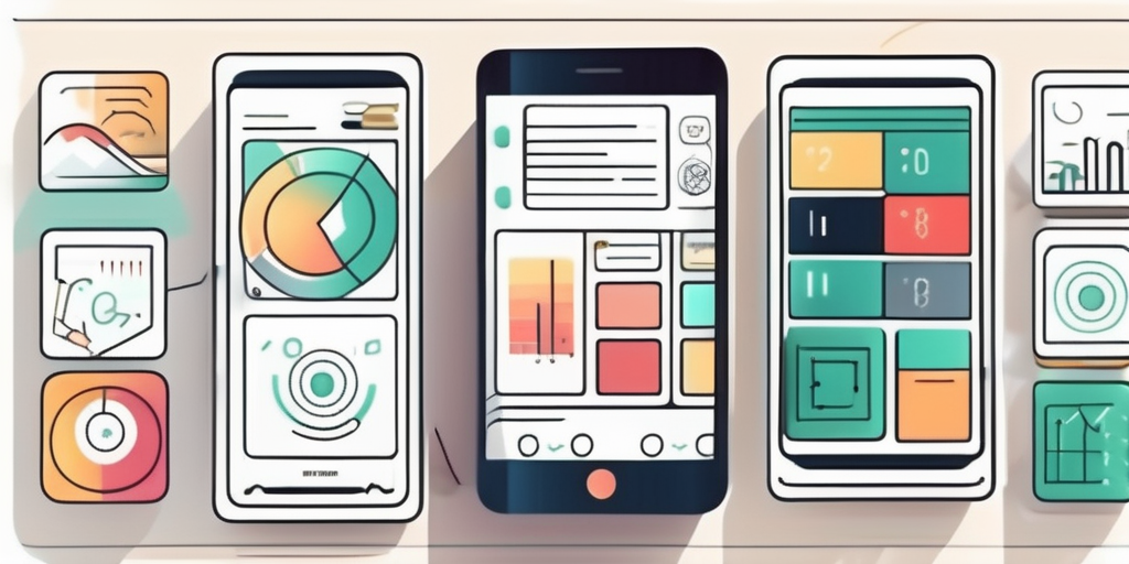 A smartphone showcasing a visually appealing and user-friendly app interface