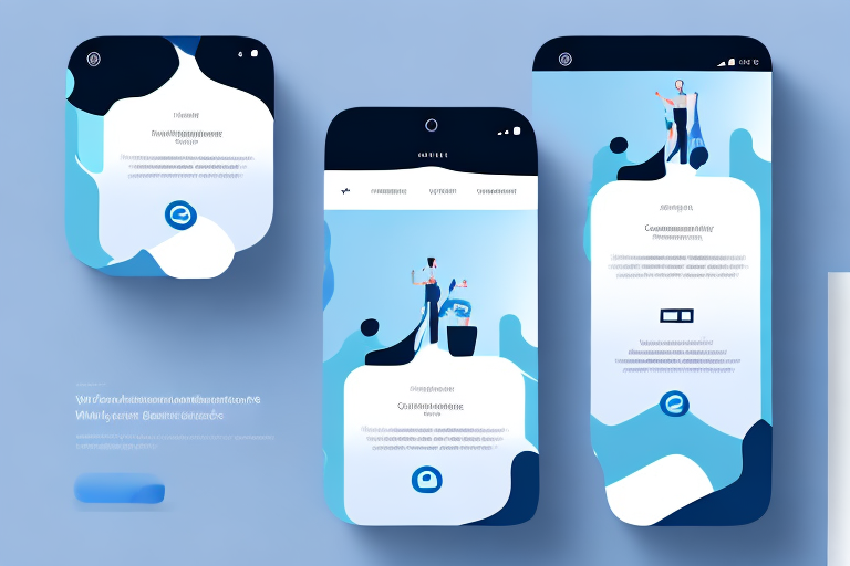 A smartphone displaying a beautifully designed website