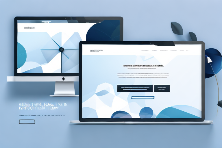 A sleek and modern web template with various design elements like navigation bars