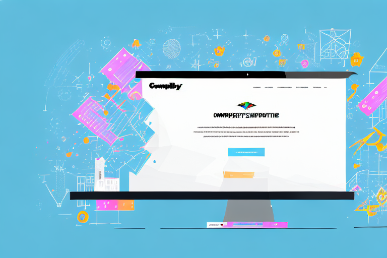 A computer screen displaying a vibrant and well-structured website