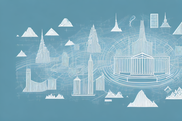 A digital landscape representing the internet
