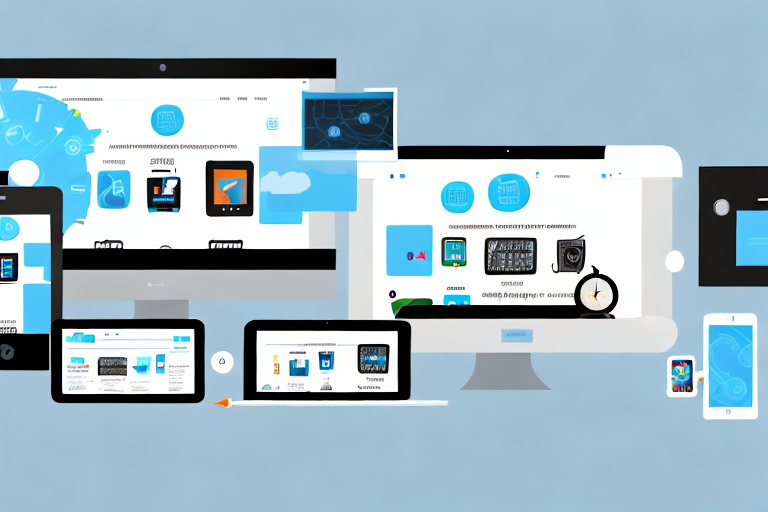 A variety of digital devices like a smartphone