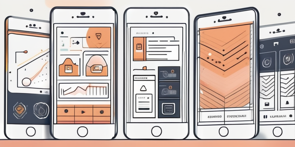 A smartphone showcasing a visually appealing and user-friendly app interface