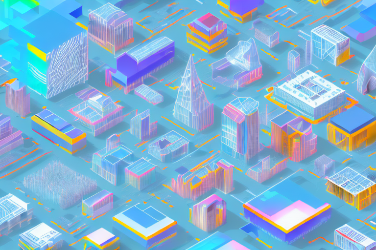 Several different types of buildings