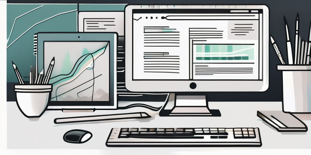 A computer screen displaying a beautifully designed website