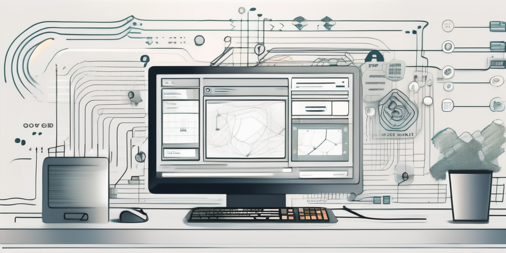 A computer screen with lines of code