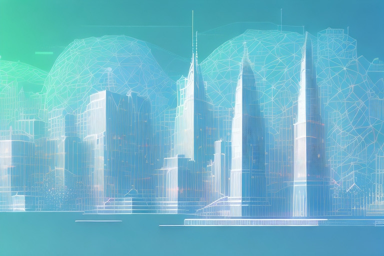 A modern digital cityscape