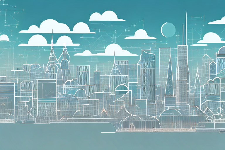 A digital cityscape