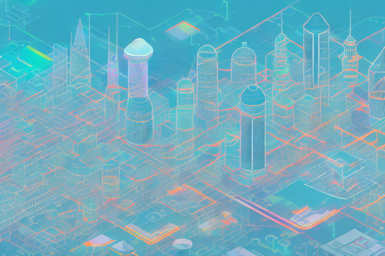 A digital cityscape