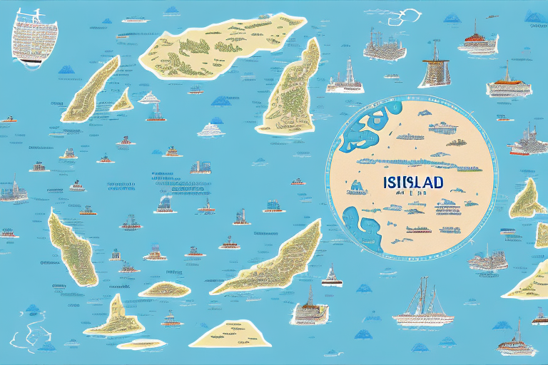 A digital map highlighting the island of sylt