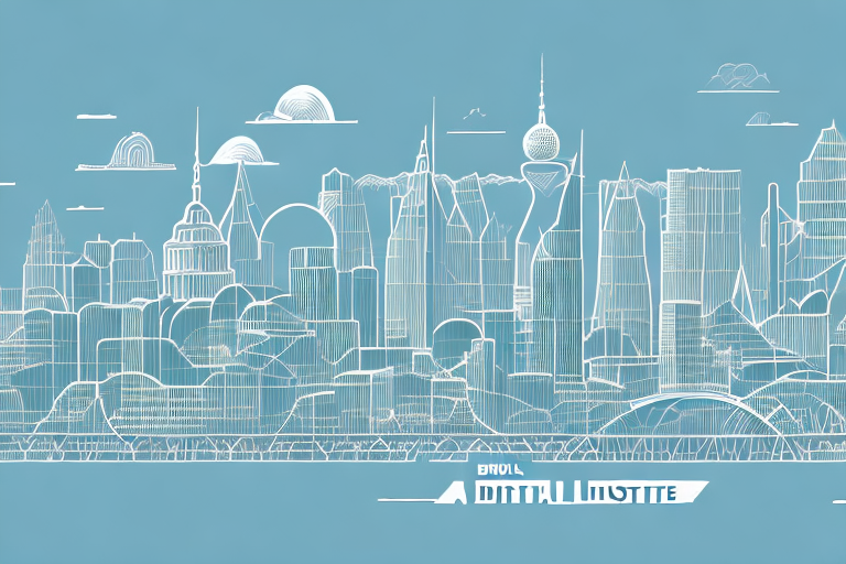 A digital cityscape