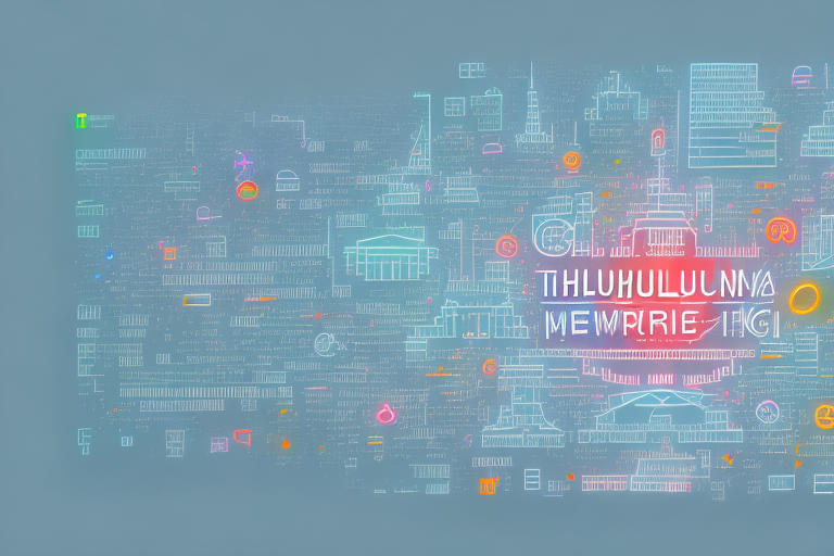 A vibrant digital cityscape representing thalhausen