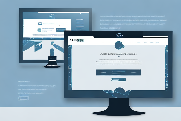 A computer monitor displaying a user-friendly website interface