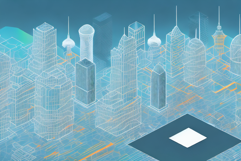 A digital cityscape