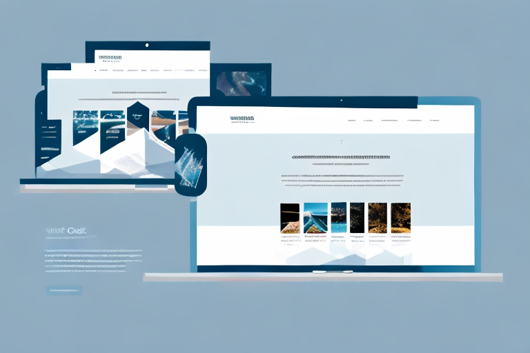 A computer screen displaying a well-structured and aesthetically pleasing website