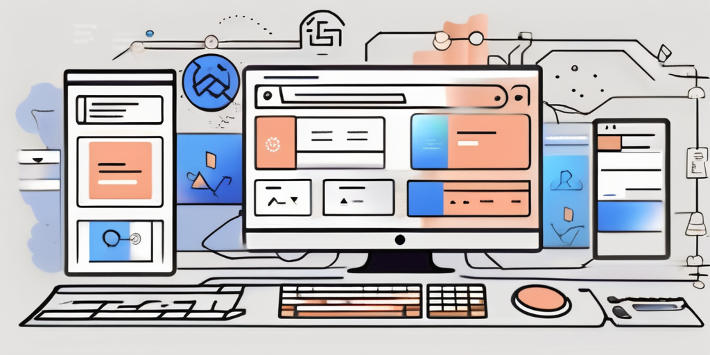 A computer screen displaying a visually appealing website interface