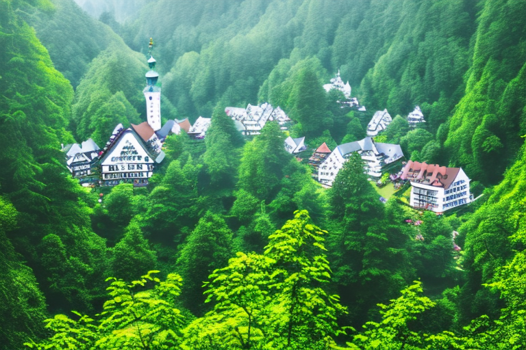 A picturesque view of triberg im schwarzwald
