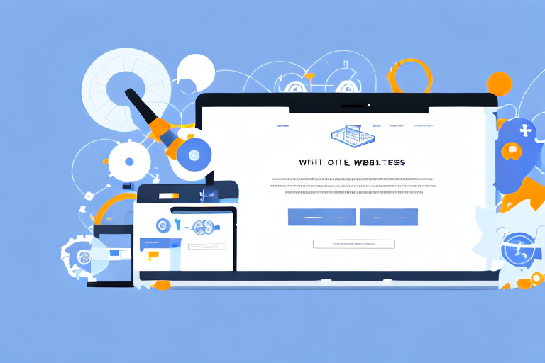 A variety of digital tools and elements coming together to form a website