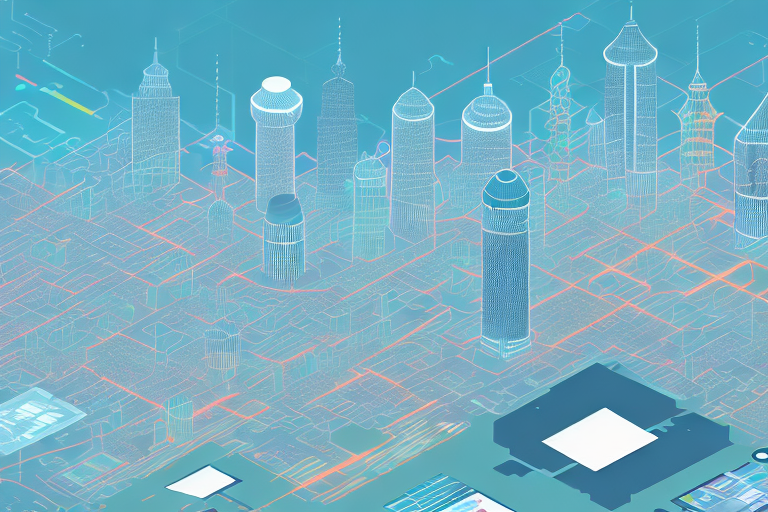 A digital cityscape