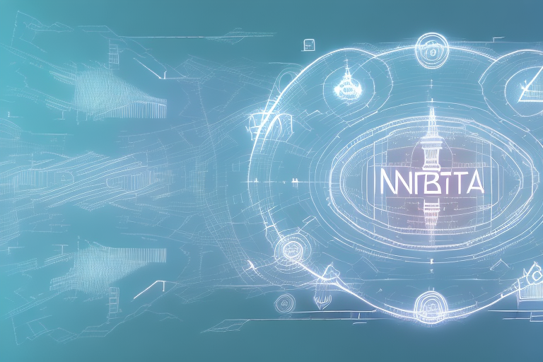 A digital landscape representing the internet