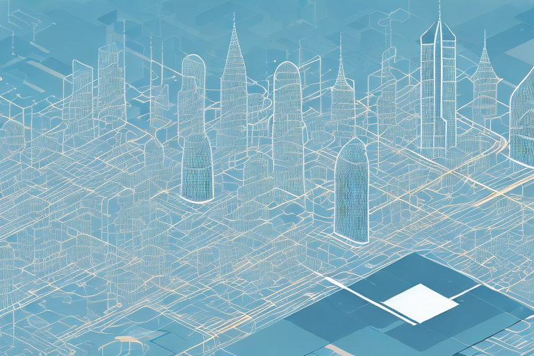 A digital cityscape