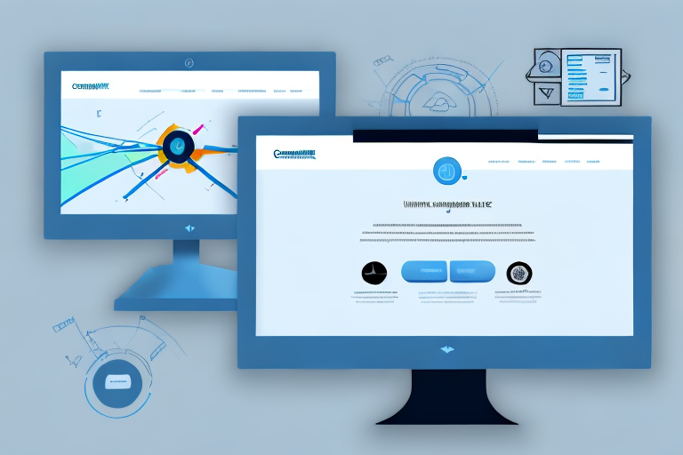 A computer monitor displaying a user-friendly website interface with intuitive navigation and design elements